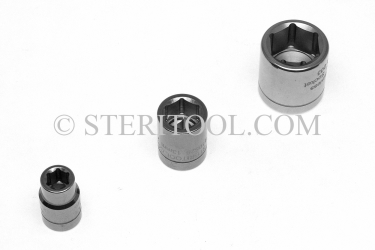 #10520_316 - NM 6mm x 3/8 DR Standard Stainless Steel Socket. 316L 3/8dr, 3/8-dr, 3/8 dr, socket, stainless steel